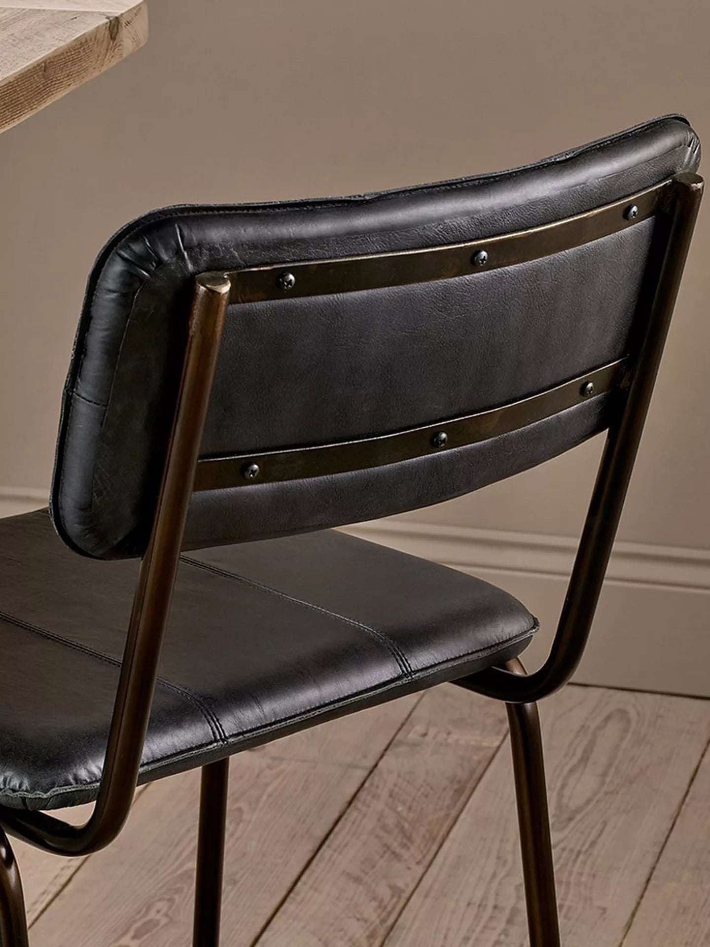 nkuku Ukari Counter Chair, Black