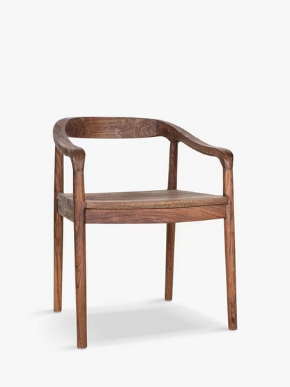 nkuku Anbu Acacia Dining Chair Walnut Kitchen