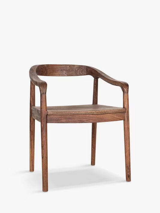 nkuku Anbu Acacia Dining Chair Walnut Kitchen