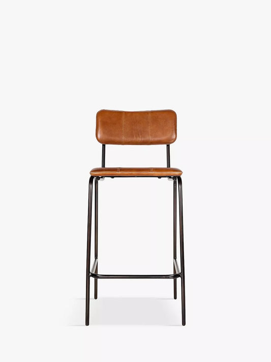 nkuku Ukari Counter Chair, Aged  Tan