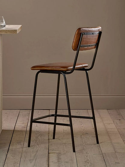 nkuku Ukari Counter Chair, Chocolate Brown