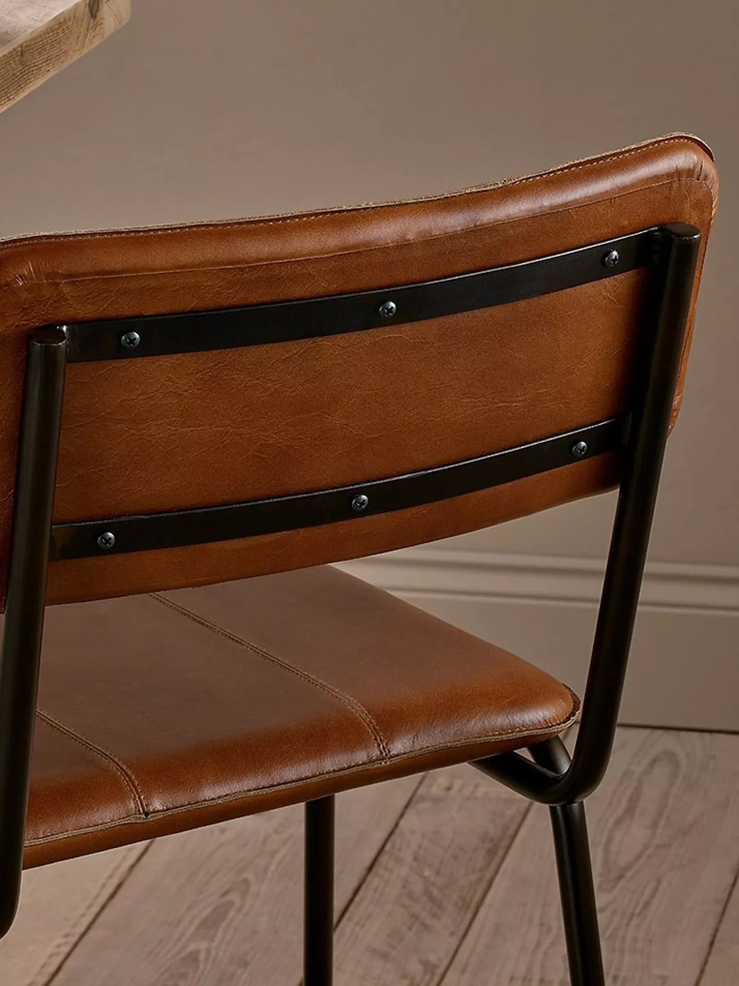 nkuku Ukari Counter Chair, Chocolate Brown