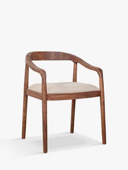 nkuku Anbu Acacia Upholstered Dining Chair