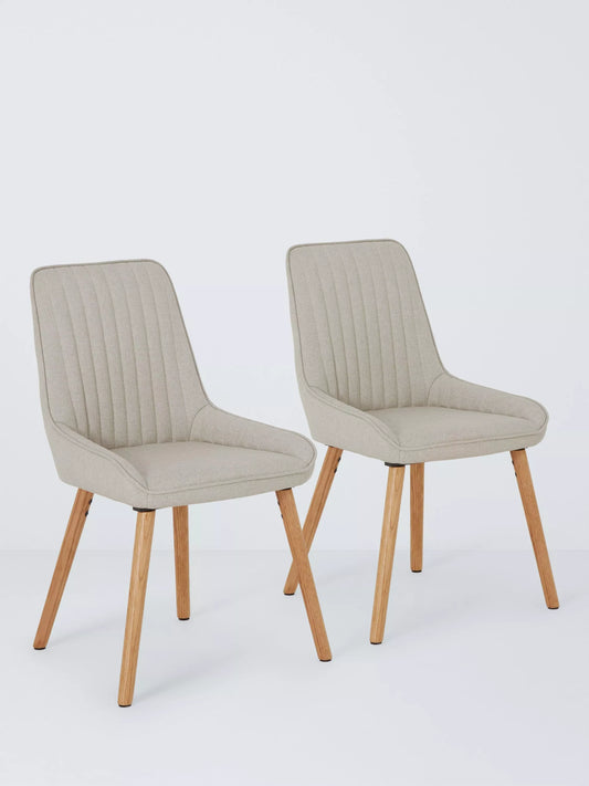 John Lewis Toronto Side Dining Chairs, Set of 2, Natural