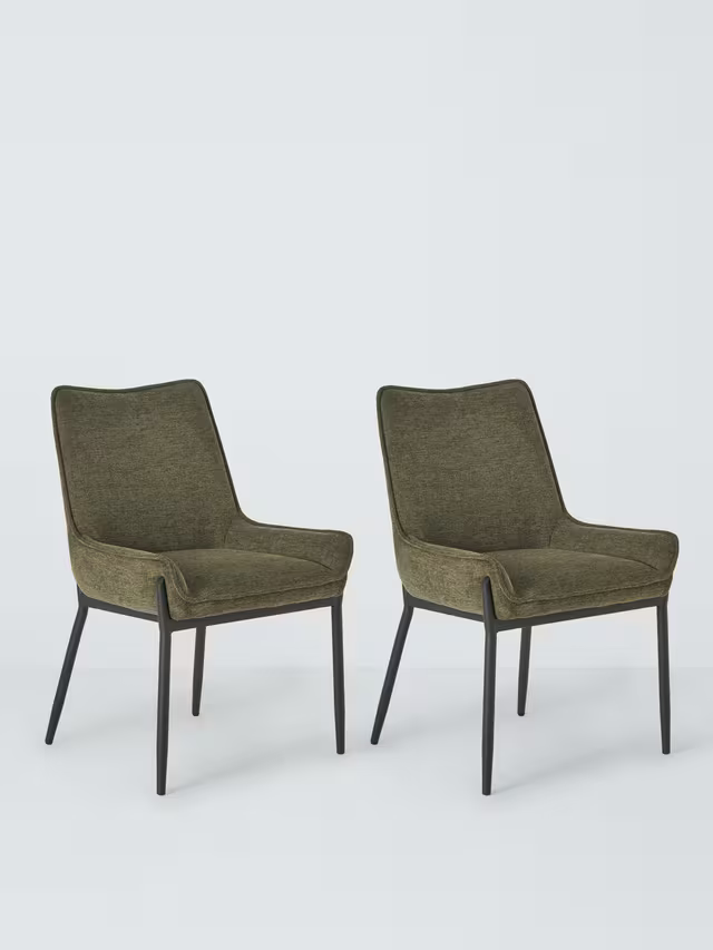 John Lewis Calgary Dining Chair, Set of 2, Green