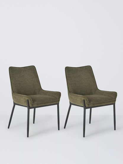 John Lewis Calgary Dining Chair, Set of 2, Green