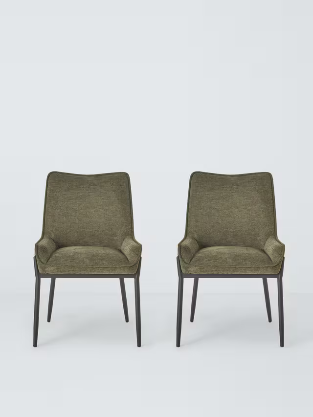 John Lewis Calgary Dining Chair, Set of 2, Green