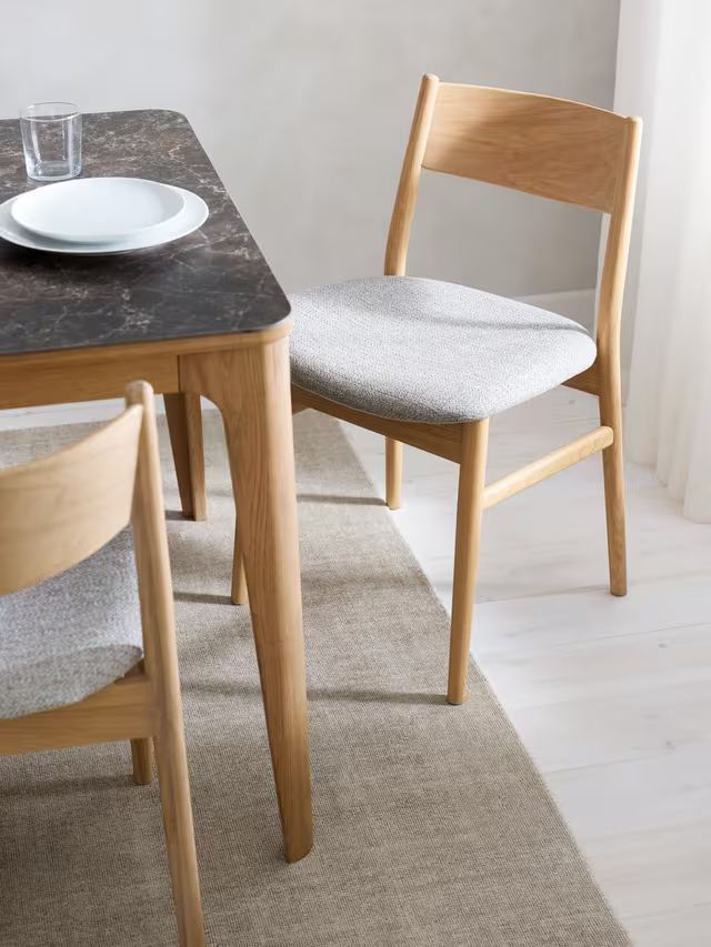 John Lewis Parity Dining Chair, Set of 2, Natural