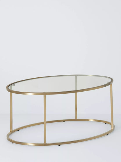 John Lewis Langham Oval Glass Coffee