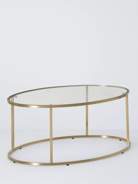 John Lewis Langham Oval Glass Coffee