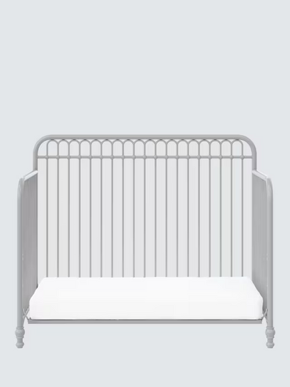 Little Seeds Monarch Hill Ivy 3-in-1 Metal Convertible Cotbed, Grey