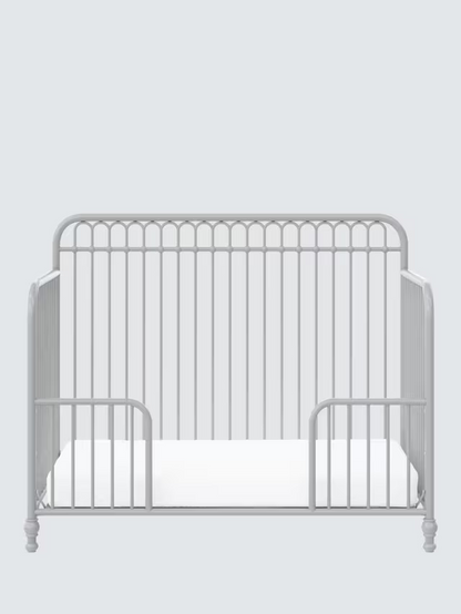Little Seeds Monarch Hill Ivy 3-in-1 Metal Convertible Cotbed, Grey