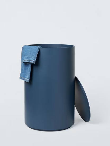 John Lewis Matte Lacquer Laundry Basket, Blue