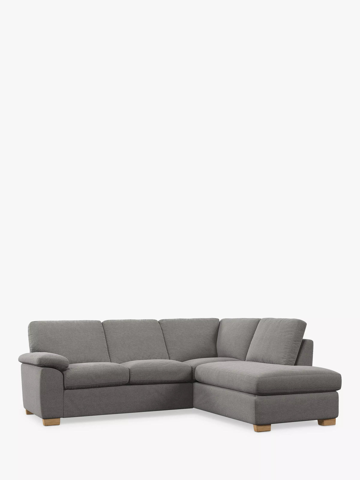 John Lewis Camden 5+ Seater RHF Corner End Chaise Steel Easy Clean