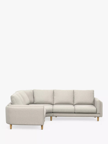 John Lewis Harbour Corner Sofa, Light Leg, Aquaclean Matilda Natural