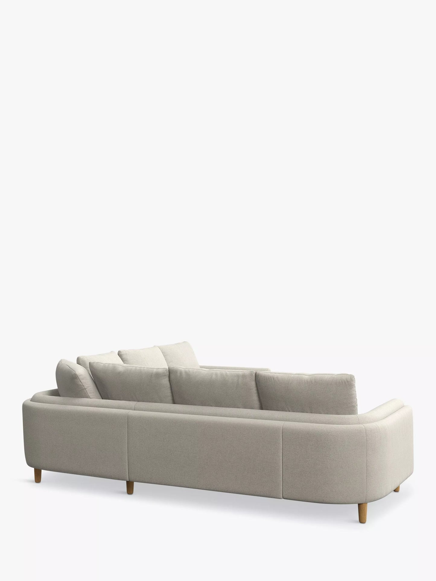 John Lewis Harbour Corner Sofa, Light Leg, Aquaclean Matilda Natural