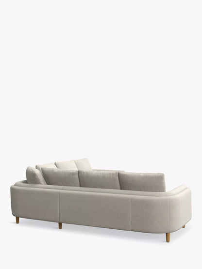 John Lewis Harbour Corner Sofa, Light Leg, Aquaclean Matilda Natural