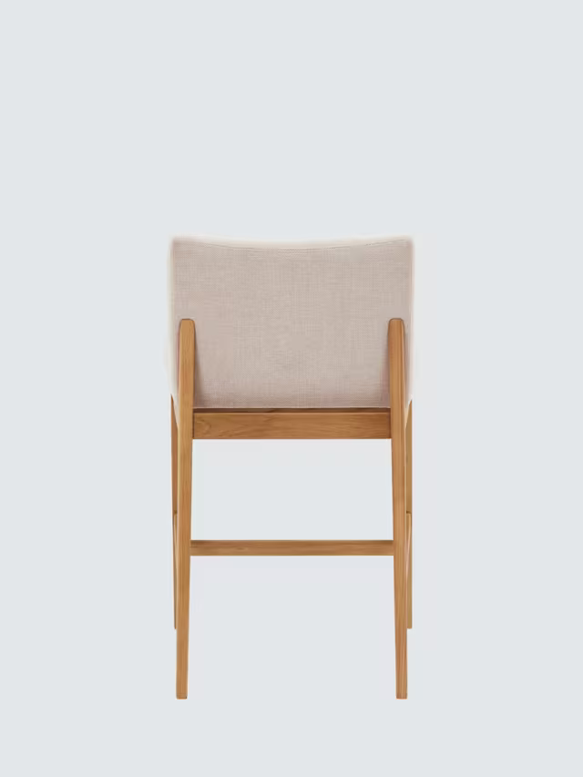 John Lewis Cara Bar Stool, Natural/American White Oak