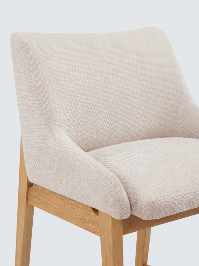 John Lewis Cara Bar Stool, Natural/American White Oak