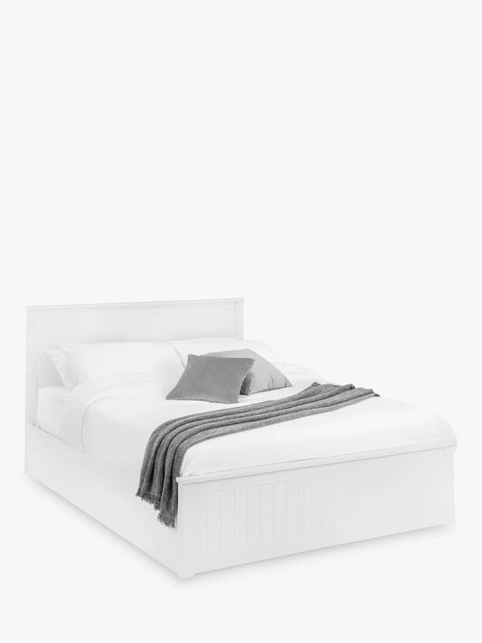 Julian Bowen Maine Ottoman Bed Frame, Double, Surf White
