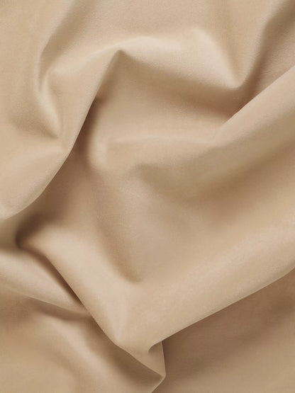 John Lewis Bergen II Footstool Easy Clean Eco Velvet Natural