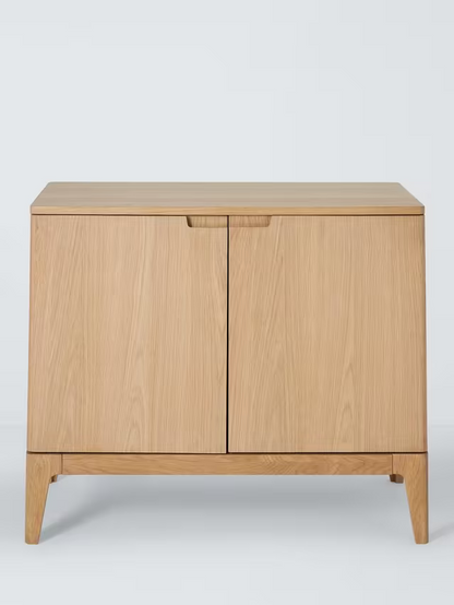John Lewis Mira II 1 Drawer Small Sideboard, Oak