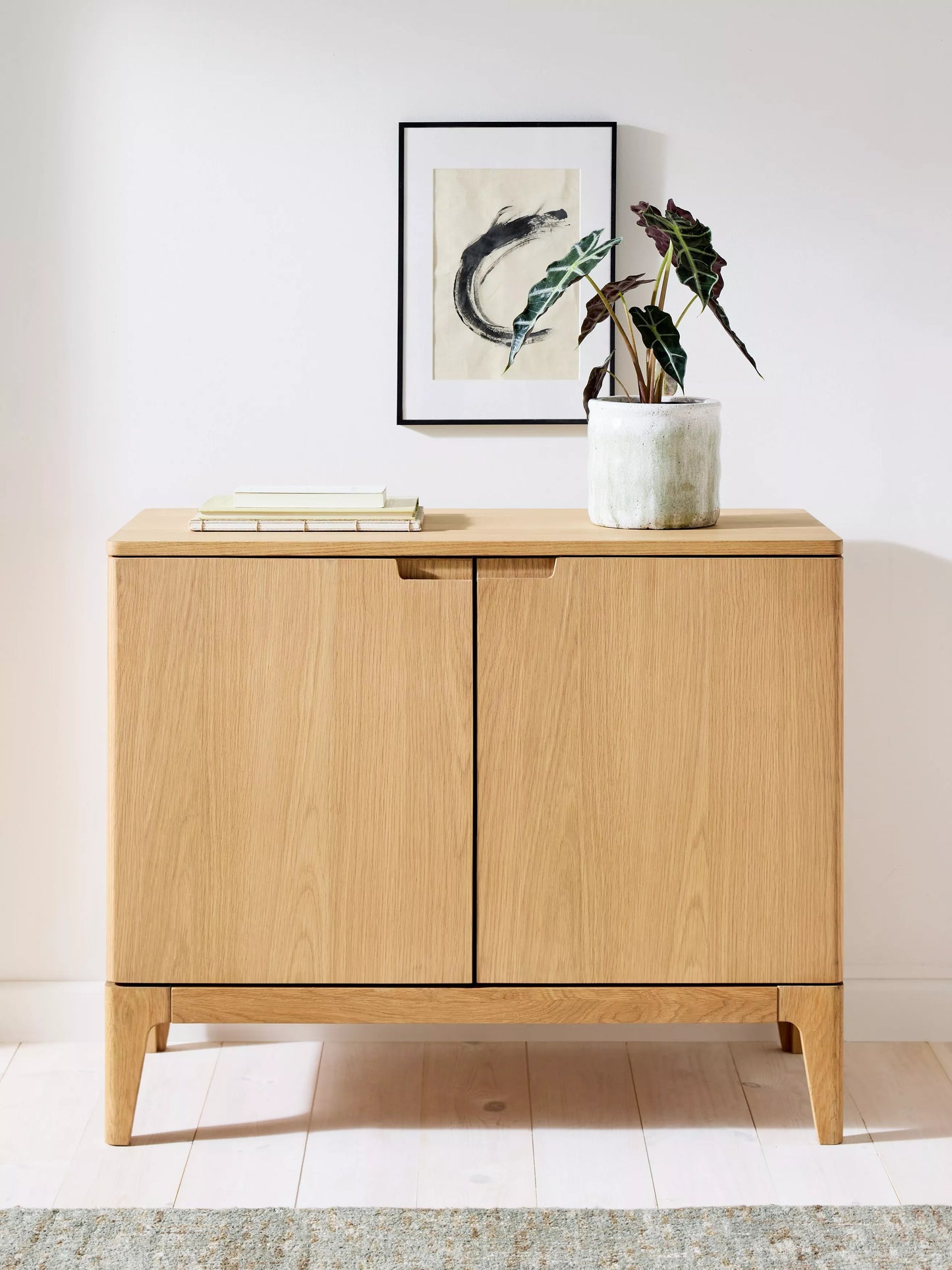 John Lewis Mira II 1 Drawer Small Sideboard, Oak