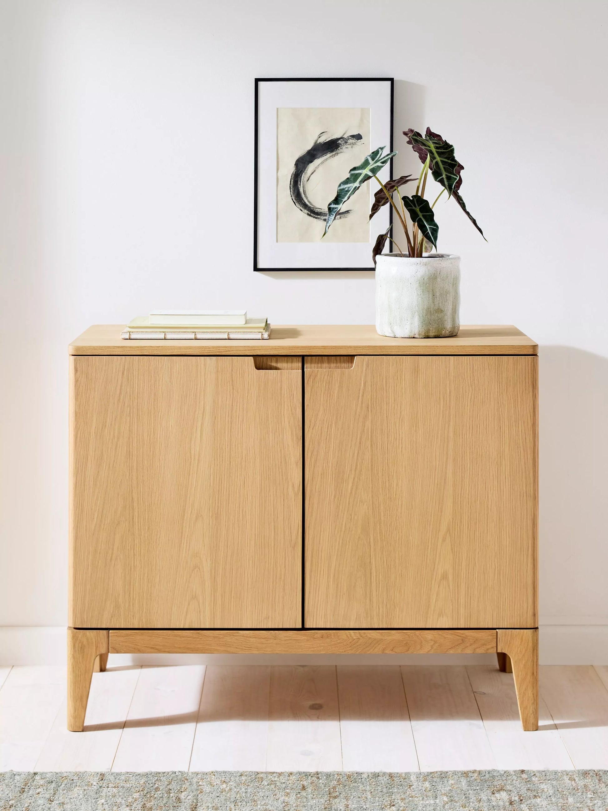 John Lewis Mira II 1 Drawer Small Sideboard, Oak