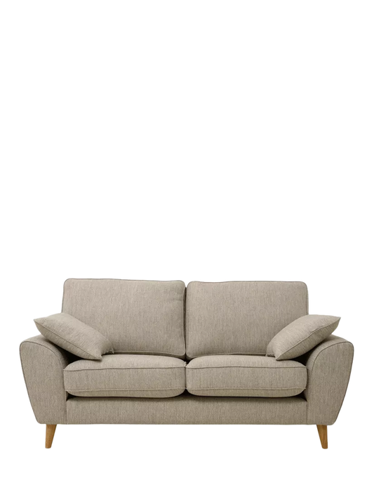 John Lewis Ambleside Large 3 Seater Sofa, Light Leg, Textured Weave Natural