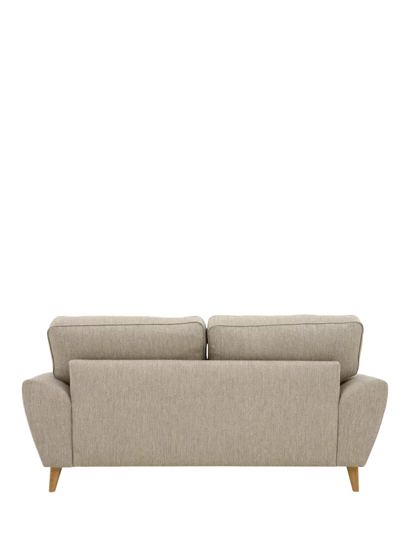 John Lewis Ambleside Large 3 Seater Sofa, Light Leg, Textured Weave Natural