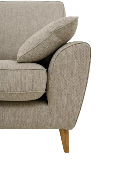 John Lewis Ambleside Large 3 Seater Sofa, Light Leg, Textured Weave Natural