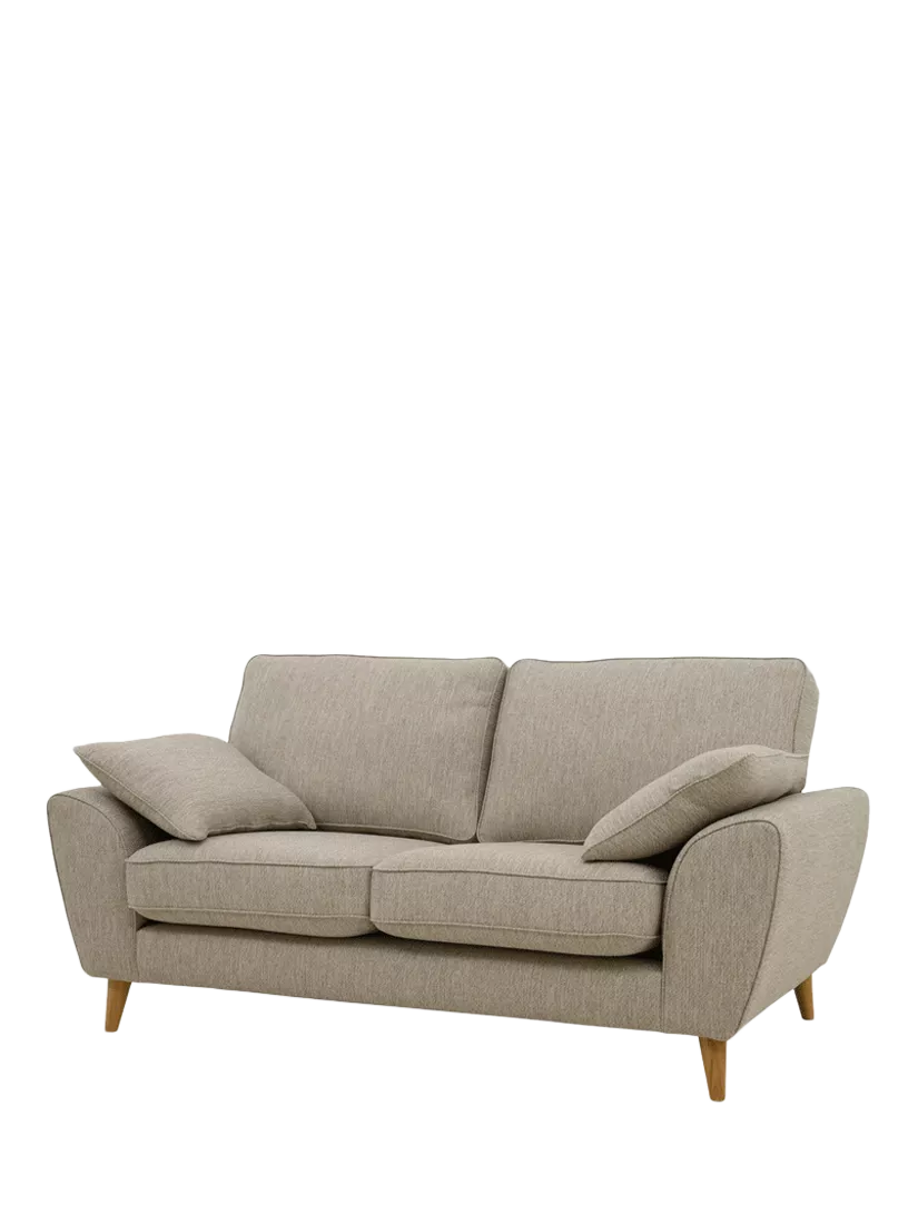 John Lewis Ambleside Large 3 Seater Sofa, Light Leg, Textured Weave Natural