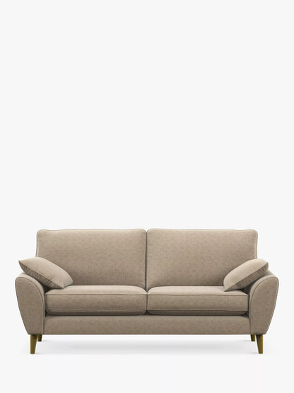 John Lewis Ambleside Large 3 Seater Sofa, Light Leg, Textured Weave Natural