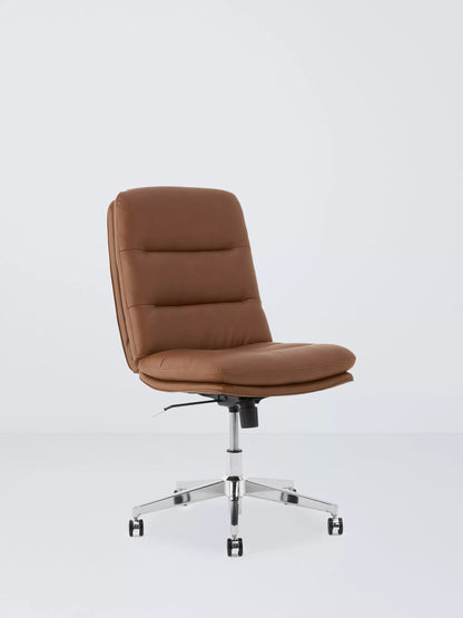 John Lewis Radcliffe Office Chair, PU Vinyl, Tan