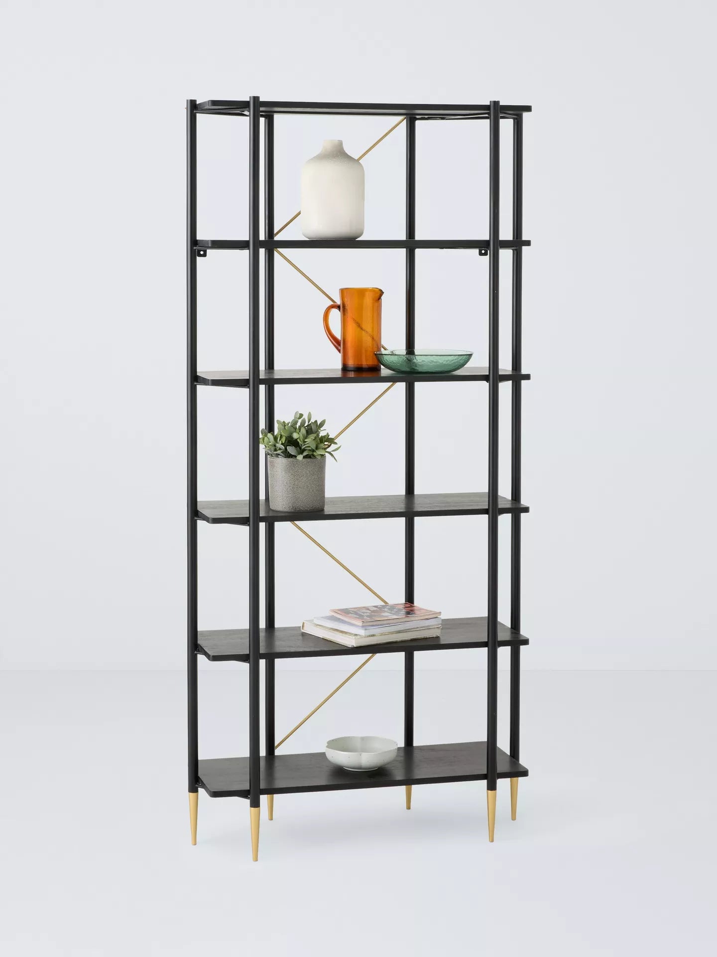 John Lewis Swoon Cole Shelving Unit Black