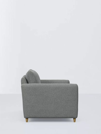 John Lewis Bailey II Medium Sofa Bed, Light Leg, Brushed Tweed Grey