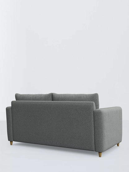 John Lewis Bailey II Medium Sofa Bed, Light Leg, Brushed Tweed Grey