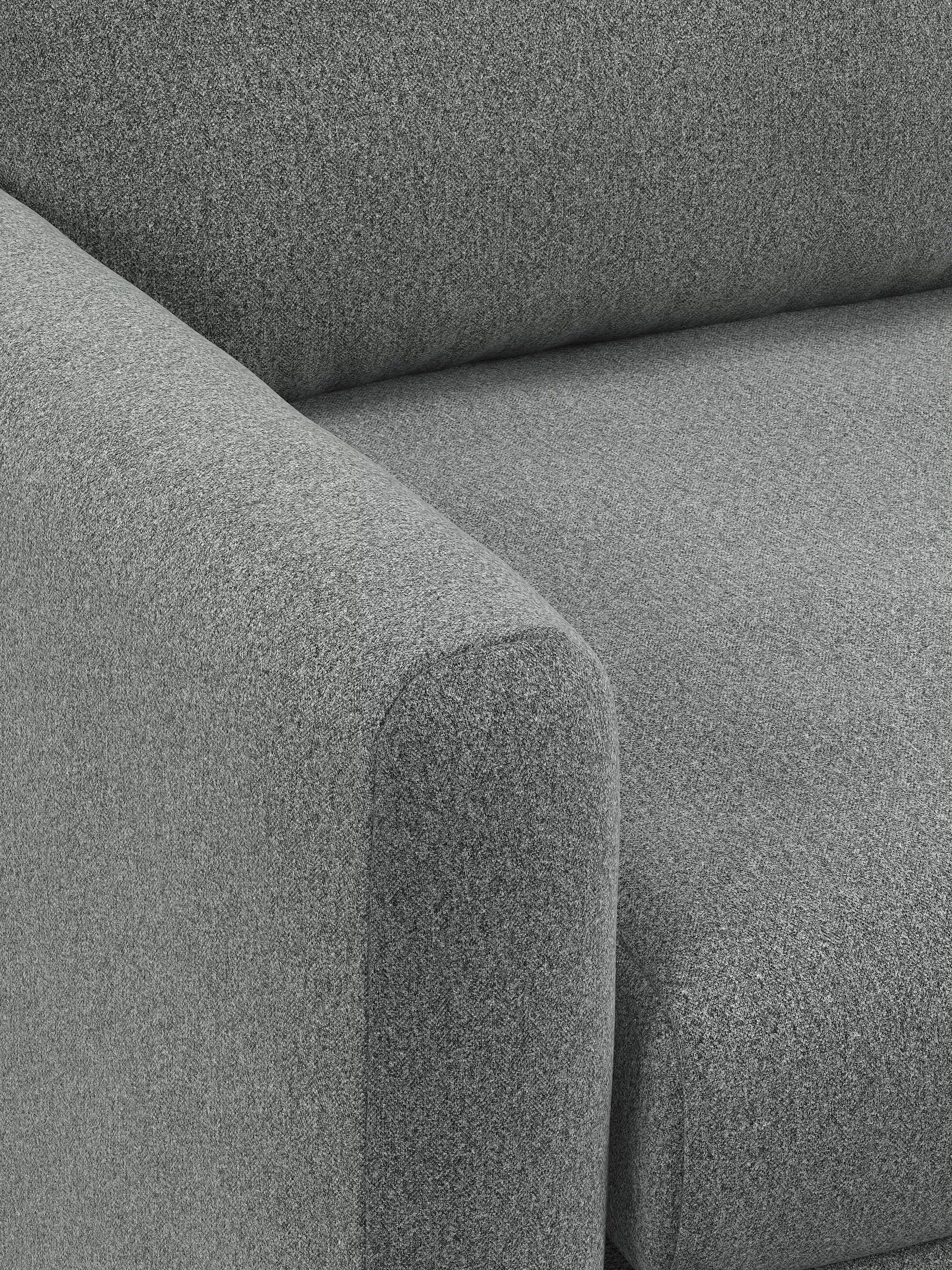 John Lewis Bailey II Medium Sofa Bed, Light Leg, Brushed Tweed Grey