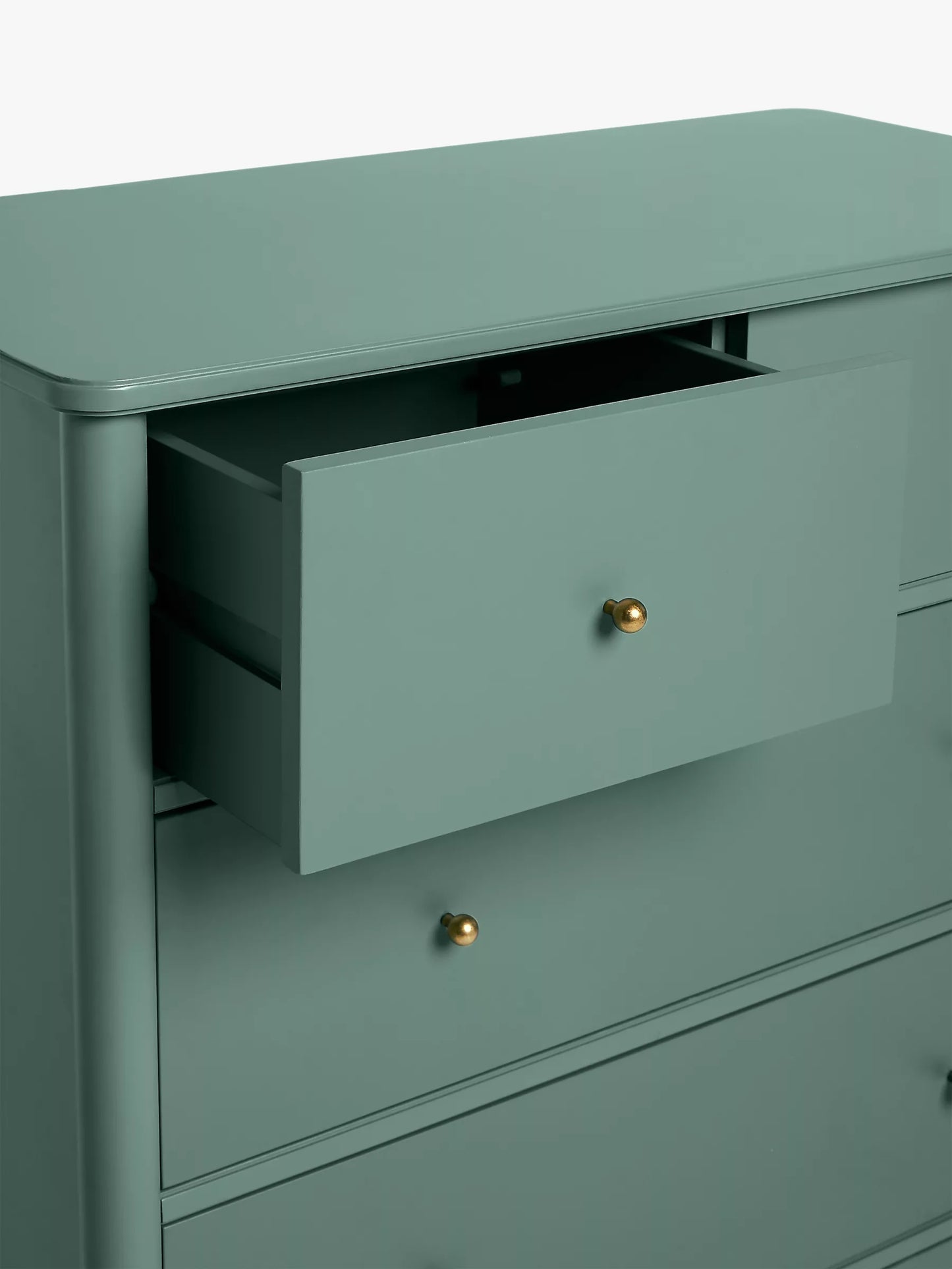 John Lewis ANYDAY Hem 5 Drawer Chest, Dark Green