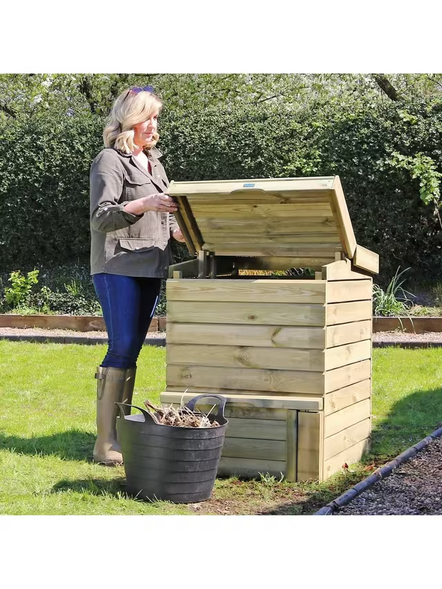 Zest Wooden Eco Hive Composter, Natural