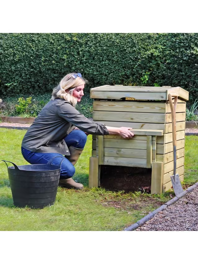 Zest Wooden Eco Hive Composter, Natural