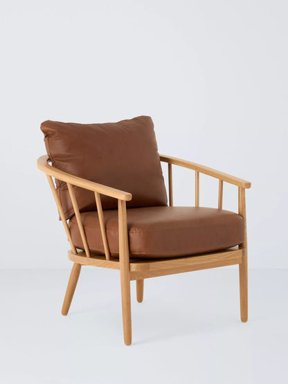 John Lewis Frome Armchair, Light Leg, Like New, Caramel
