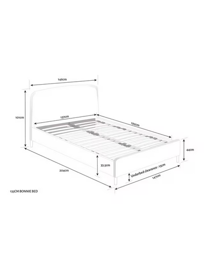 John Lewis Bonnie Upholstered Bed Frame, Double