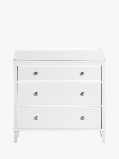 Little Seeds Monarch Hill Poppy 3 Drawer Changing Table, White