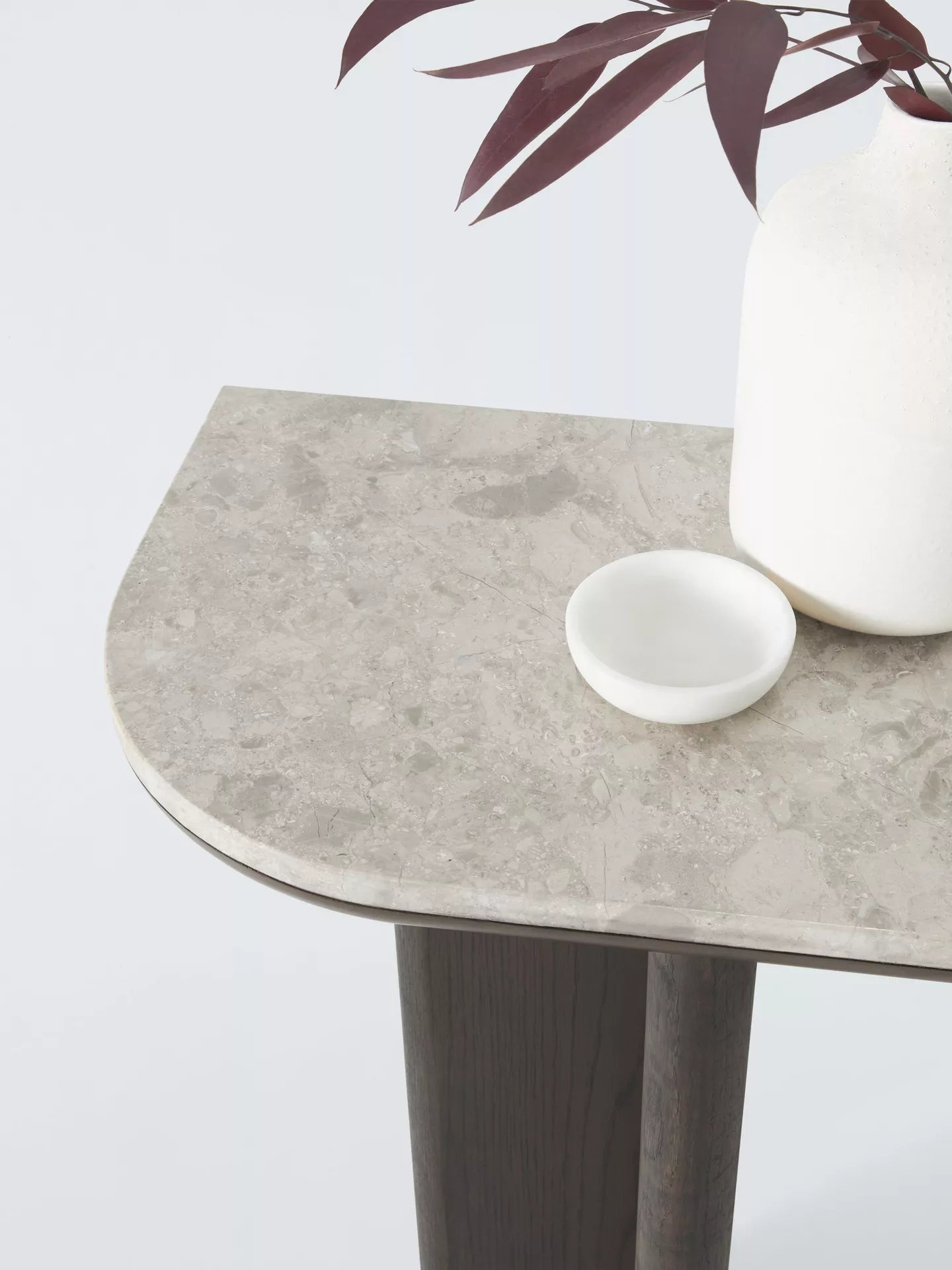 John Lewis Ritz Marble Console Table, Brown