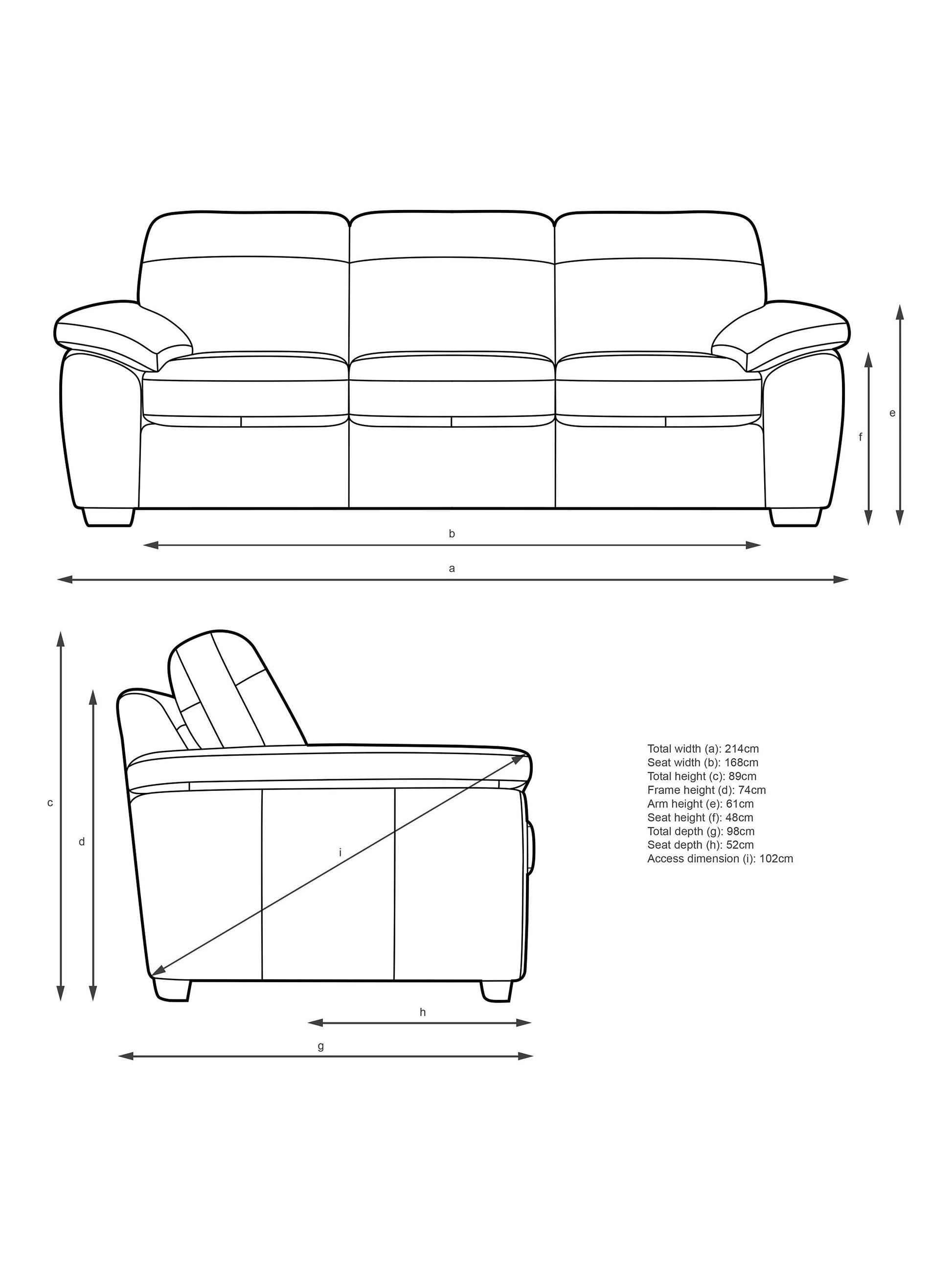 John Lewis Camden Grand 4 Seater Leather Sofa Dark Leg Soft Touch Grey
