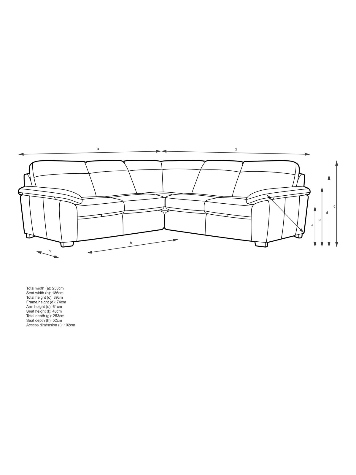 John Lewis Camden 5+ Seater Corner Leather Sofa, Light Leg Matt Chocoalate