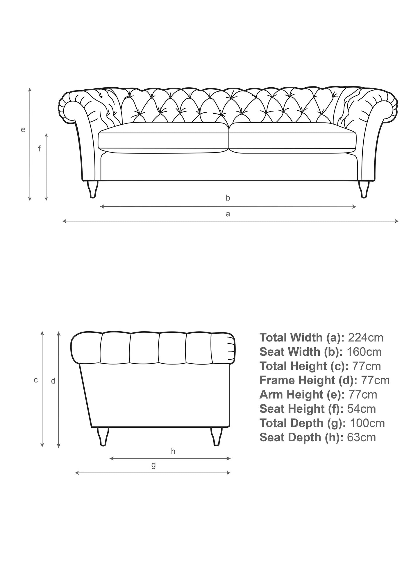 John Lewis Cromwell Grand 4 Seater Leather Sofa, Light Leg, Matt Tan