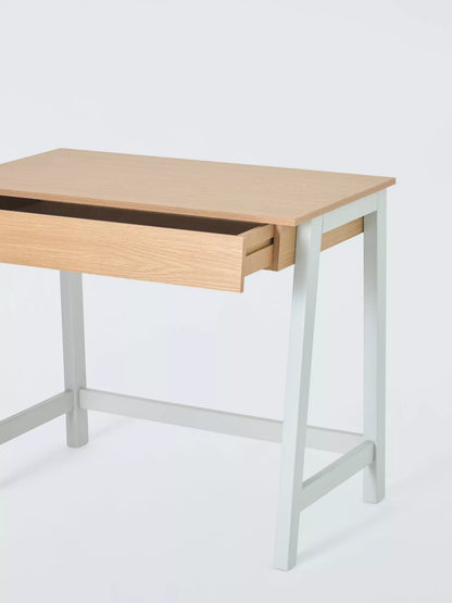 John Lewis Cuthbert Desk, Natural/Grey