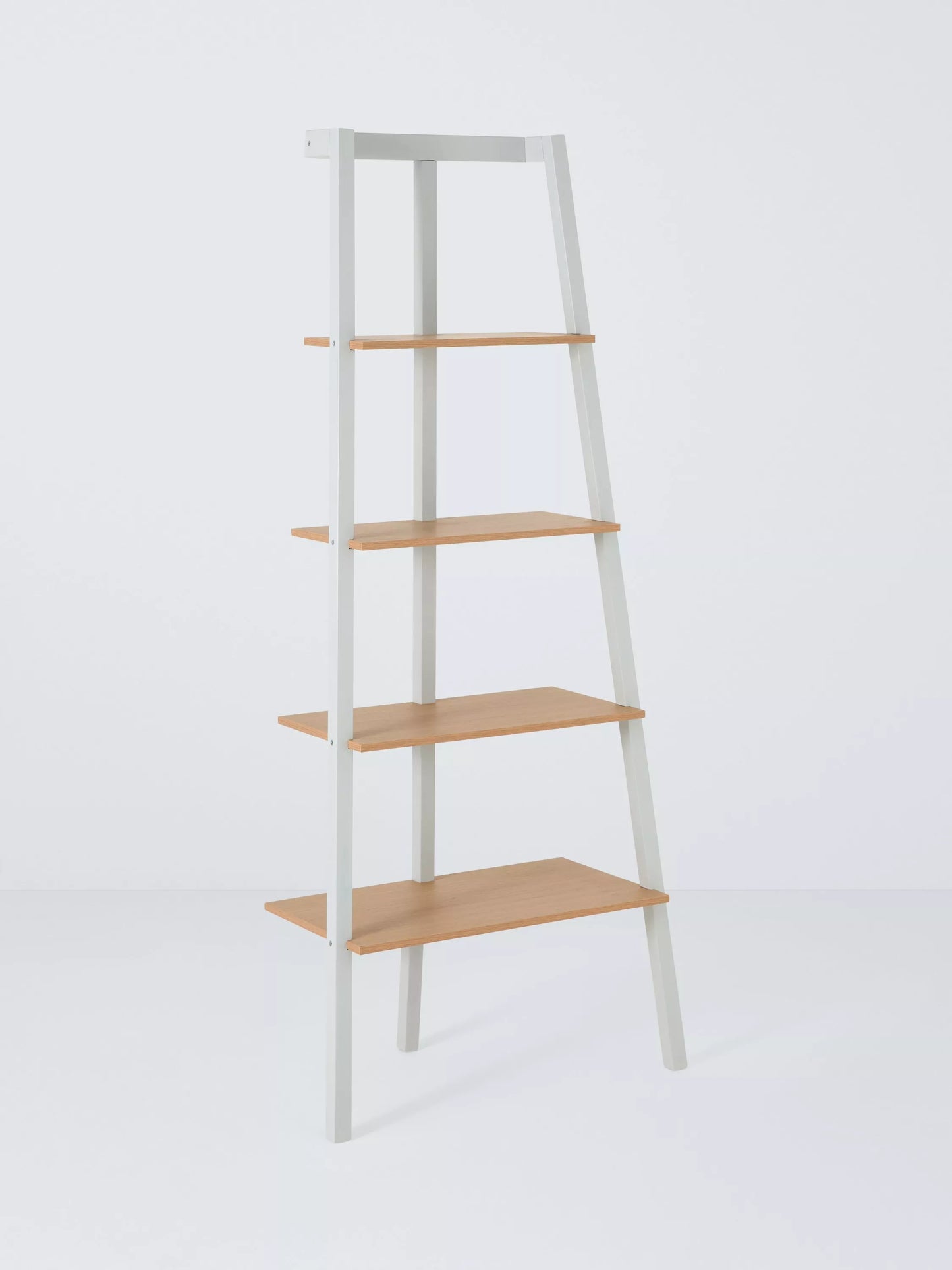 John Lewis Cuthbert Ladder Shelving Unit, Natural/Grey